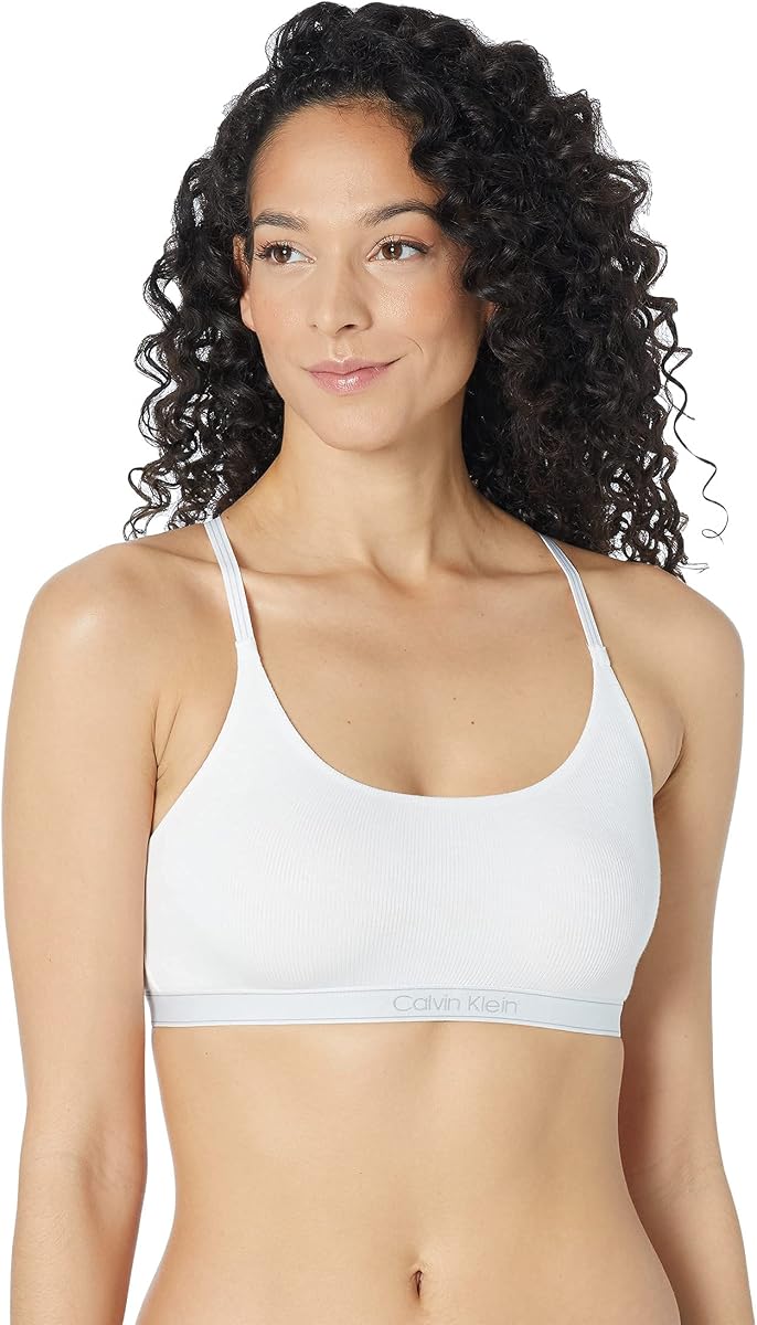 Calvin Klein Women's Pure Ribbed Natural Lift Unlined Bralette