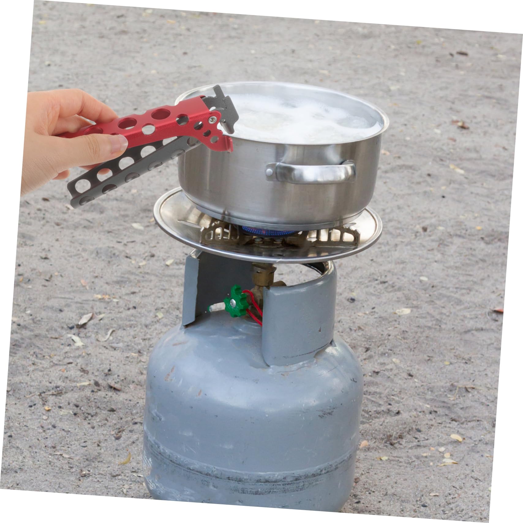 Milisten Camping Pan Gripper Lightweight Portable Pot Clip Anti-Scald Pan Clamp for Outdoor Cooking and Hiking Kitchen Utensils - Image 2