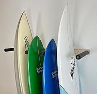 Vista 4 de Estante de almacenamiento vertical para tablas de surf - Capacidad para 5 tablas