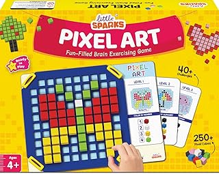 Smartivity Pixel Art Puzzle - Educational Toy for Kids 4-8 Years I Build 40+ Creative Brain Puzzles - Jelly Fish, Car, Boa... Price In India