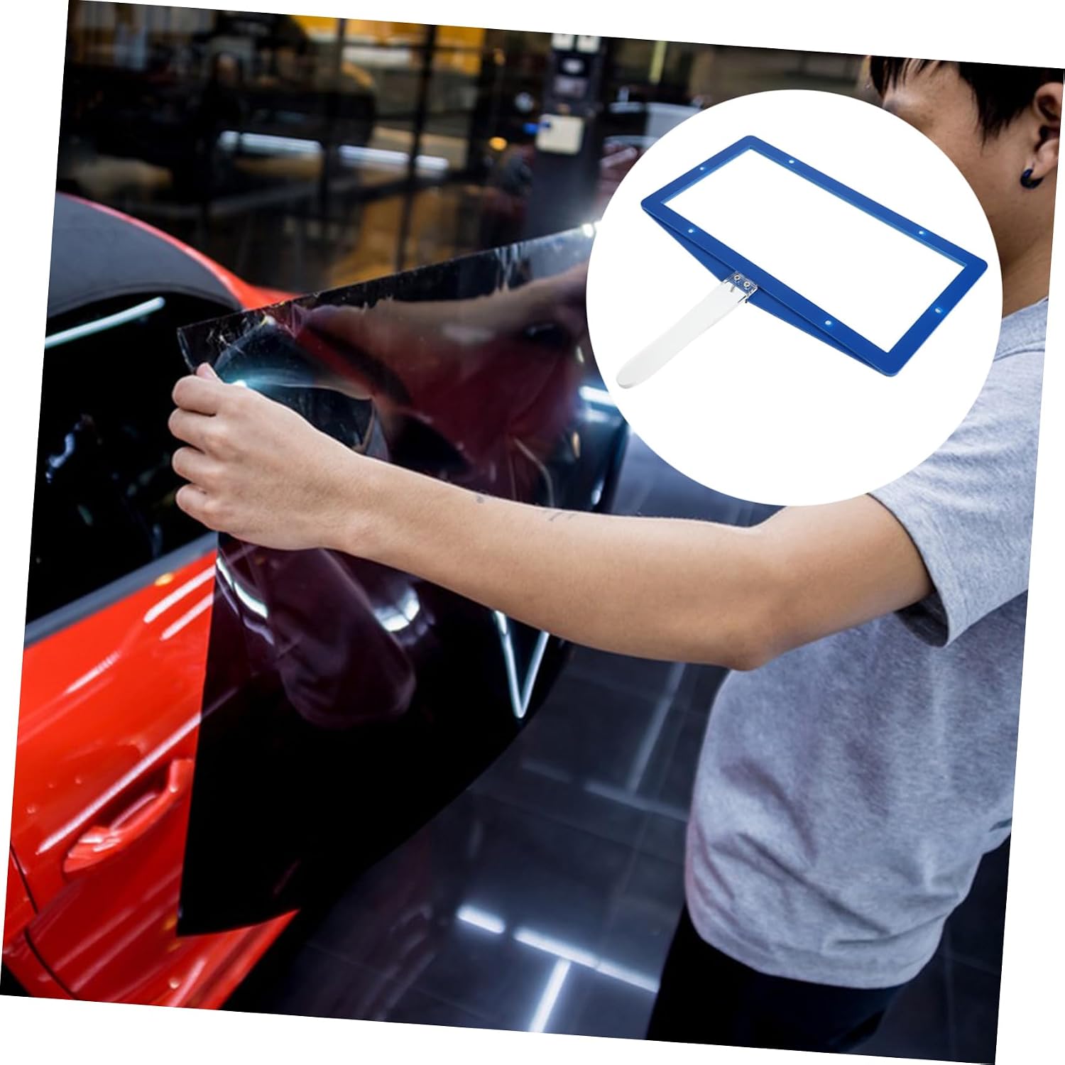 SOLUSTRE Window Tinting Test Plywood Car Film Heat Test Device Automotive Film Applicator