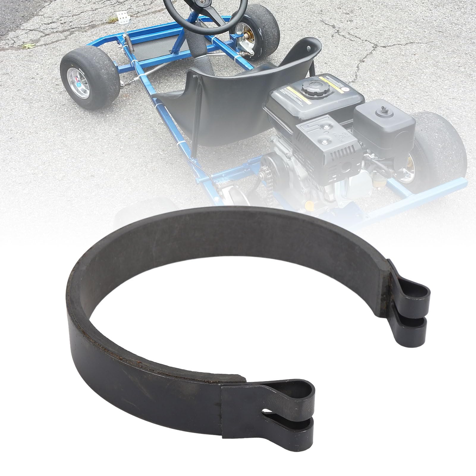 4,5-Zoll-Stahllegierung Bremsband Kit, Resistent mit Stift für Go Kart ATV Mini Bike Vier Wheeler Quad Utv, für Go Kart Bremsband, für Yerf-Dog, ATV Quad