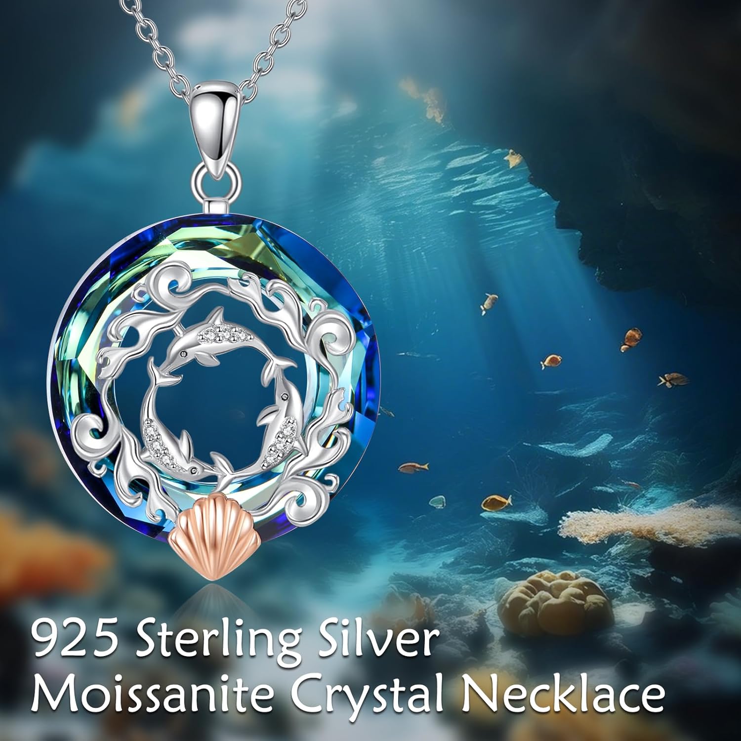 925 Sterling Silver Animal Crystal Necklace For Women, Penguin/Dolphin/Cardinal Crystal Necklace Mother’s Day Birthday Meaningful Jewelry Gift For Mom Wife Sister - Image 6