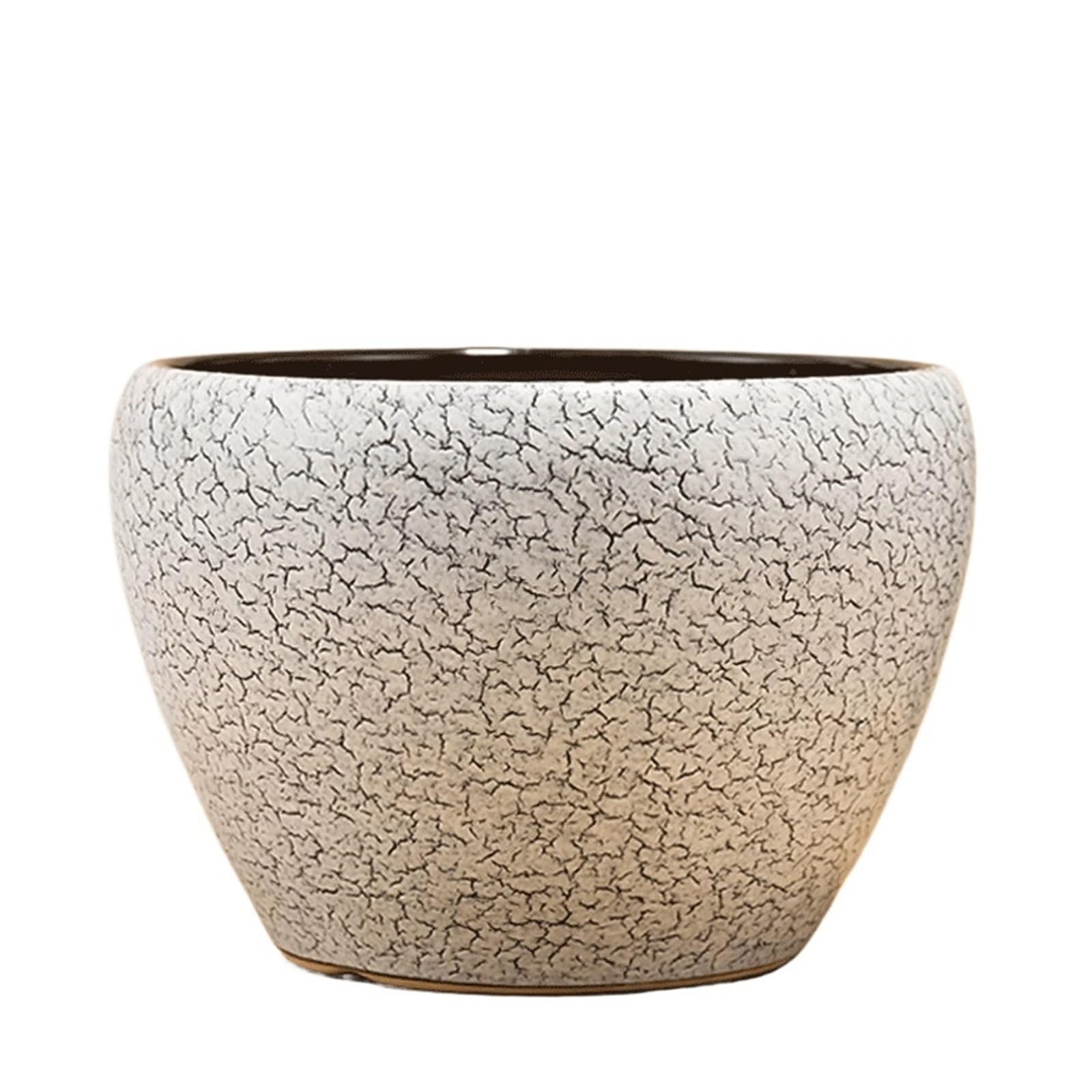 Ef2pRc8kF Flowerpot Classic Ceramic Planters, Suitable For Indoor And Outdoor Use: Extra-wide-mouth