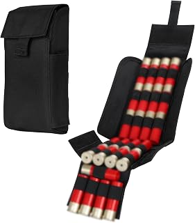25 Round Molle Shotgun Shell Reload Holder,Shotgun Pouch for 12 Gauge/20 Gauge,Tactical Foldable Ammo Mag Bag. - cavebear