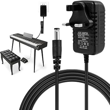 12V 2A Adaptor Supply Charger for Yamaha Keyboard ac Power Adapter 2m Cable