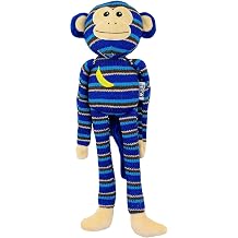 Pet Zone Stitch Buddies Knit Soft Dog Toy for Light and Soft Chewers with Squeaker, Pack of 1, Assorted Monkey/Mouse