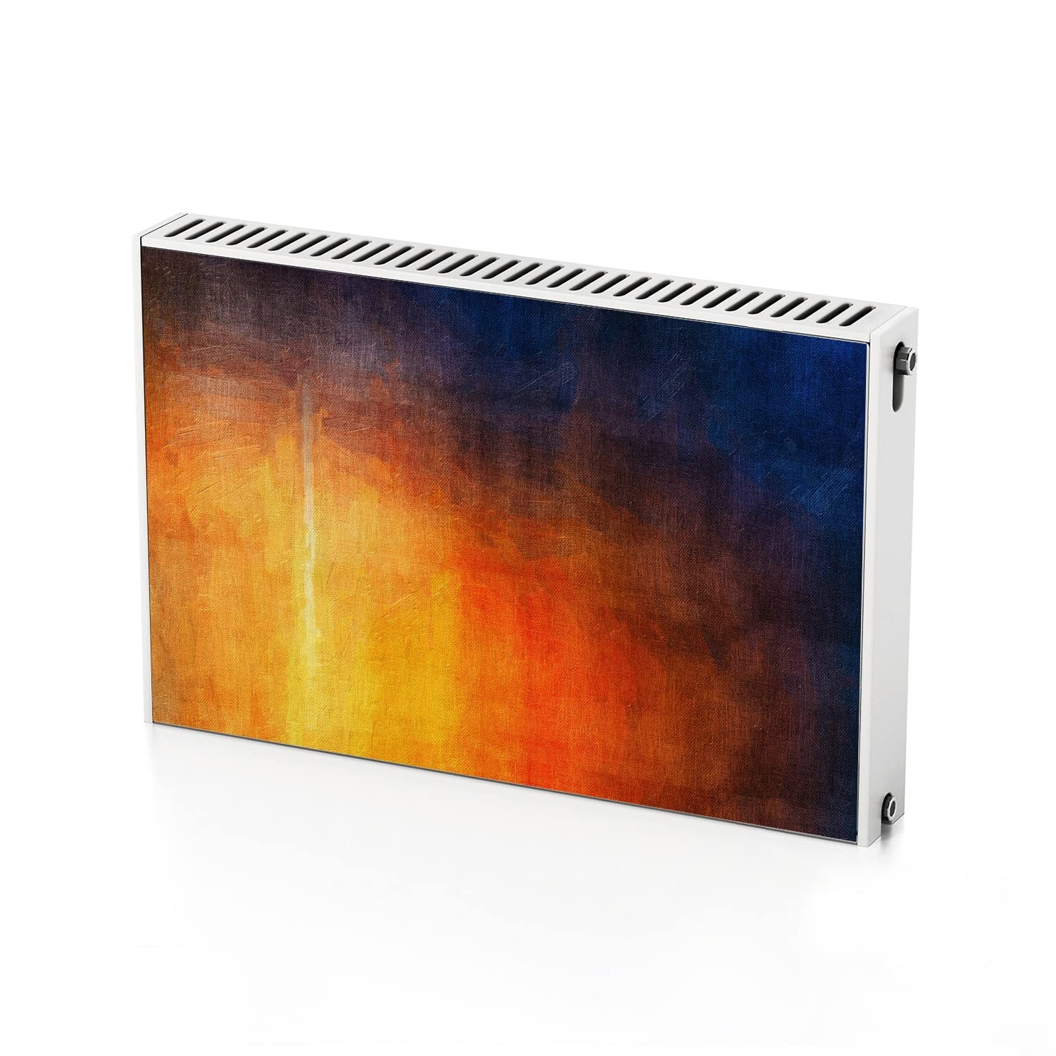 Cache radiateur aimanté Coloray pour masquer un chauffage jauni sans peindre