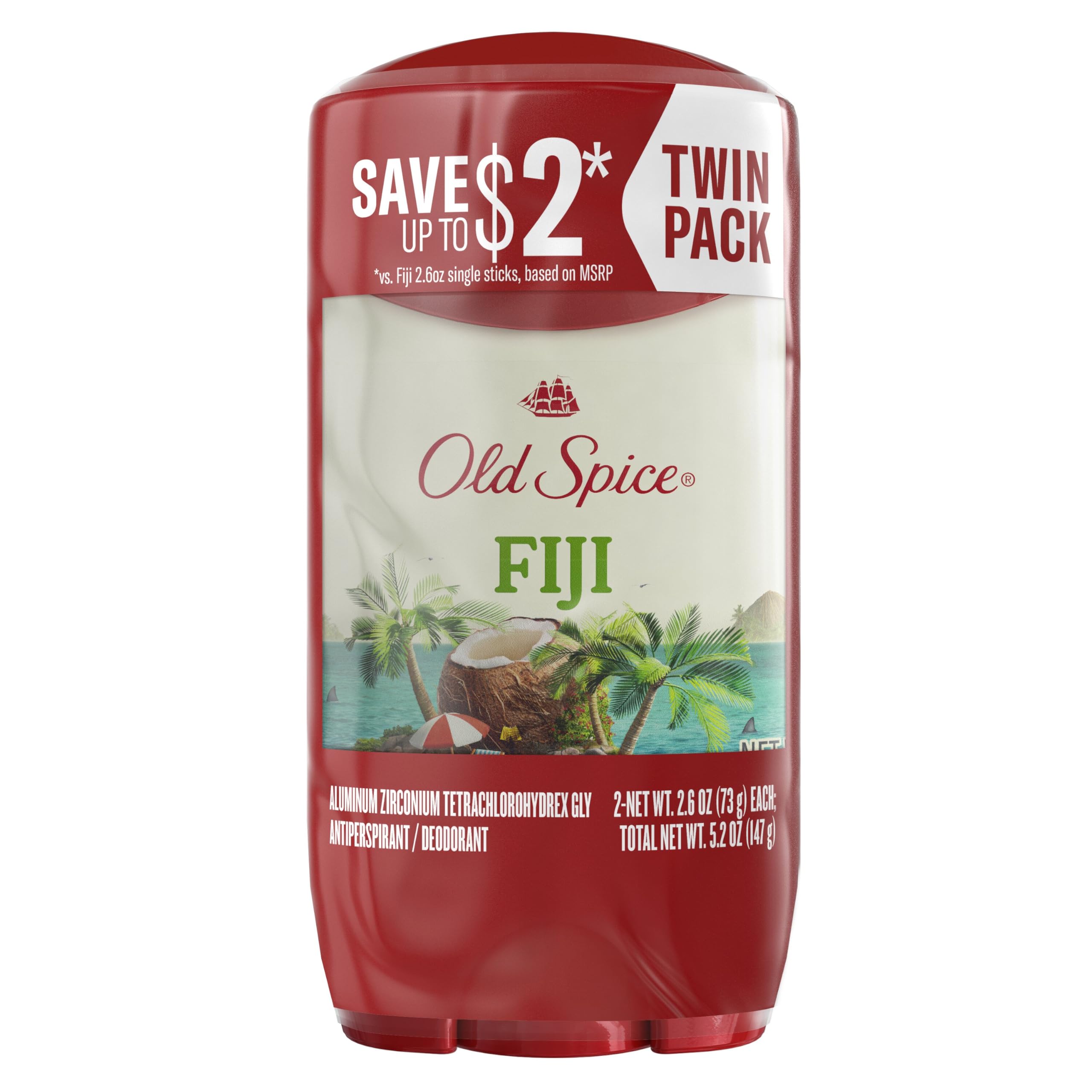 Old Spice Fiji Antiperspirant - 2 Pack -11 Old Spice Fiji Antiperspirant - 2 Pack -11