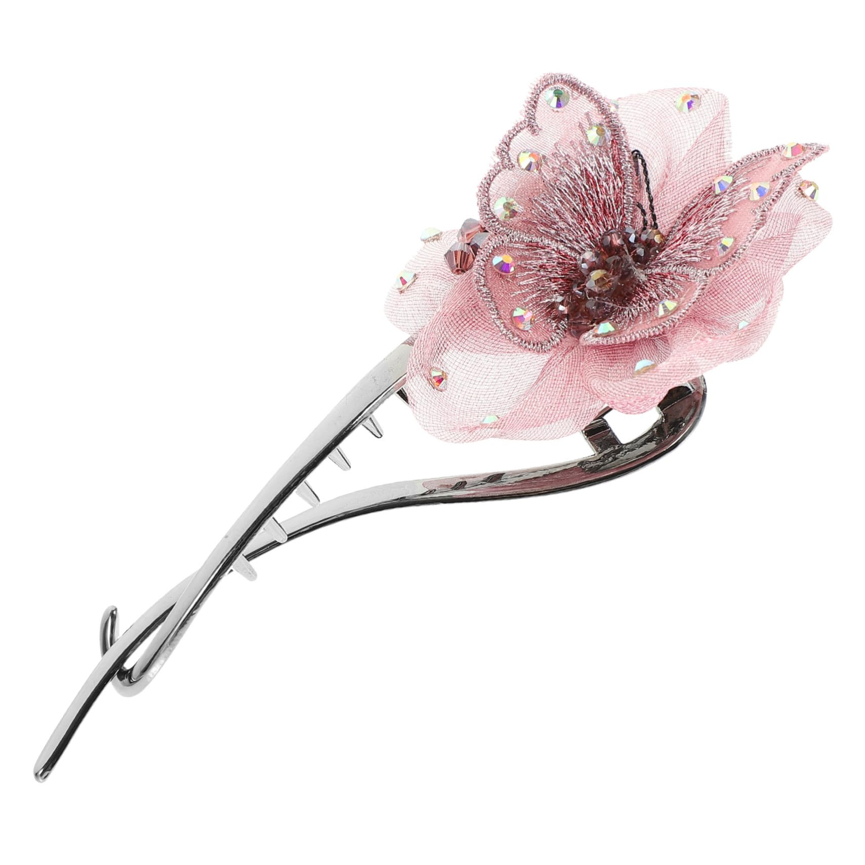 VICASKY 5 Pezzi Fermaglio per Antiscivolo in e Clip Twist Francese per Acconciature e Cavallo Accessorio Femminile Raffinato Rosa