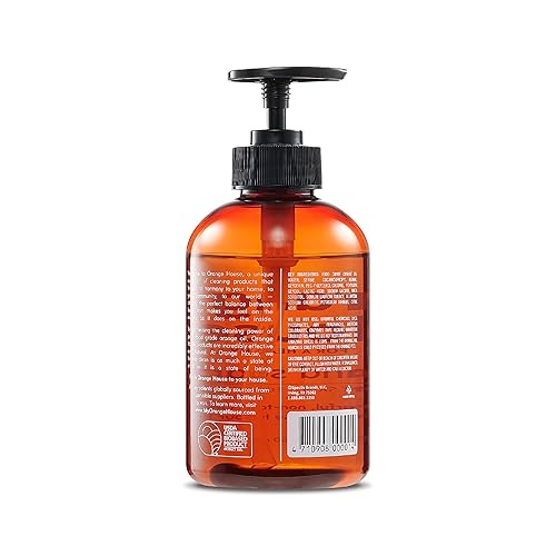 Miniatura 9 de ORANGE HOUSE Jabón líquido para manos con aceite natural de naranja de grado alimenticio, olor fresco, 12 onzas líquidas (paquete de 6)