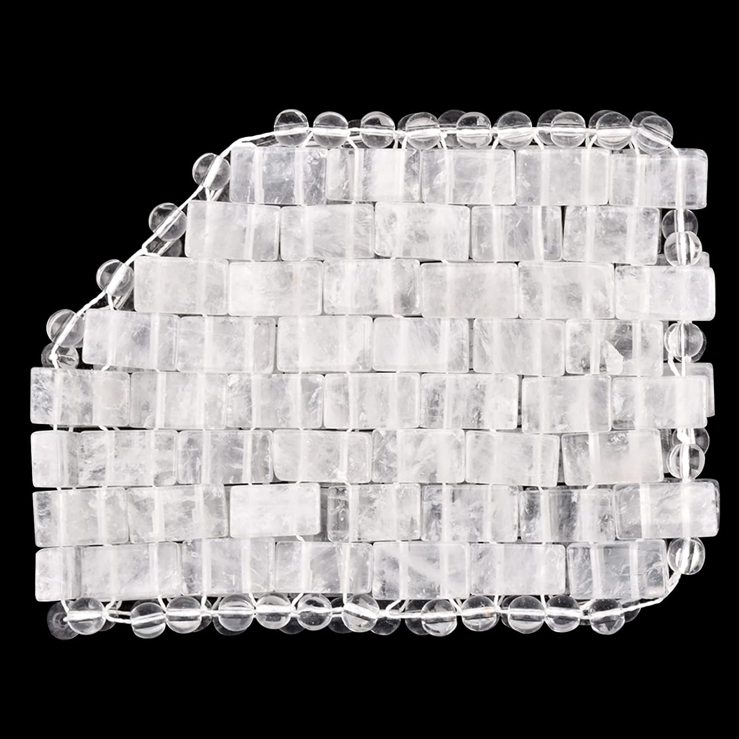 ideayard Crystal Eye Mask - Cooling Jade & 100% Clear Quartz Soothe Mask,Anti-Aging Hot or Cold Using, Eye Mask for Puffy Eyes