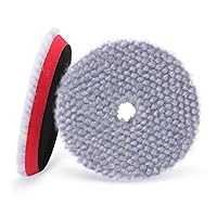 Vista 13 de SPTA Almohadillas de pulido de lana, 2 piezas de 6 pulgadas (150mm) almohadilla de corte de lana, juego de almohadillas de pulido y abrillantado