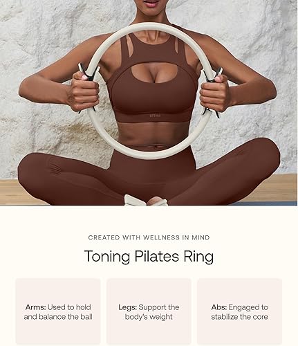 Miniatura 4 de BetterMe Kit esencial de pilates  Anillo de pilates, bandas de resistencia largas, bandas de bucle de pilates, pelota y más  Kit completo de pilates