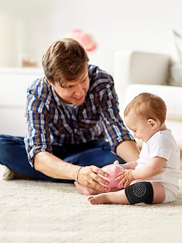 Miniatura 5 de SATINIOR 6 pares de rodilleras antideslizantes para bebés, calentadores de piernas para niños pequeños