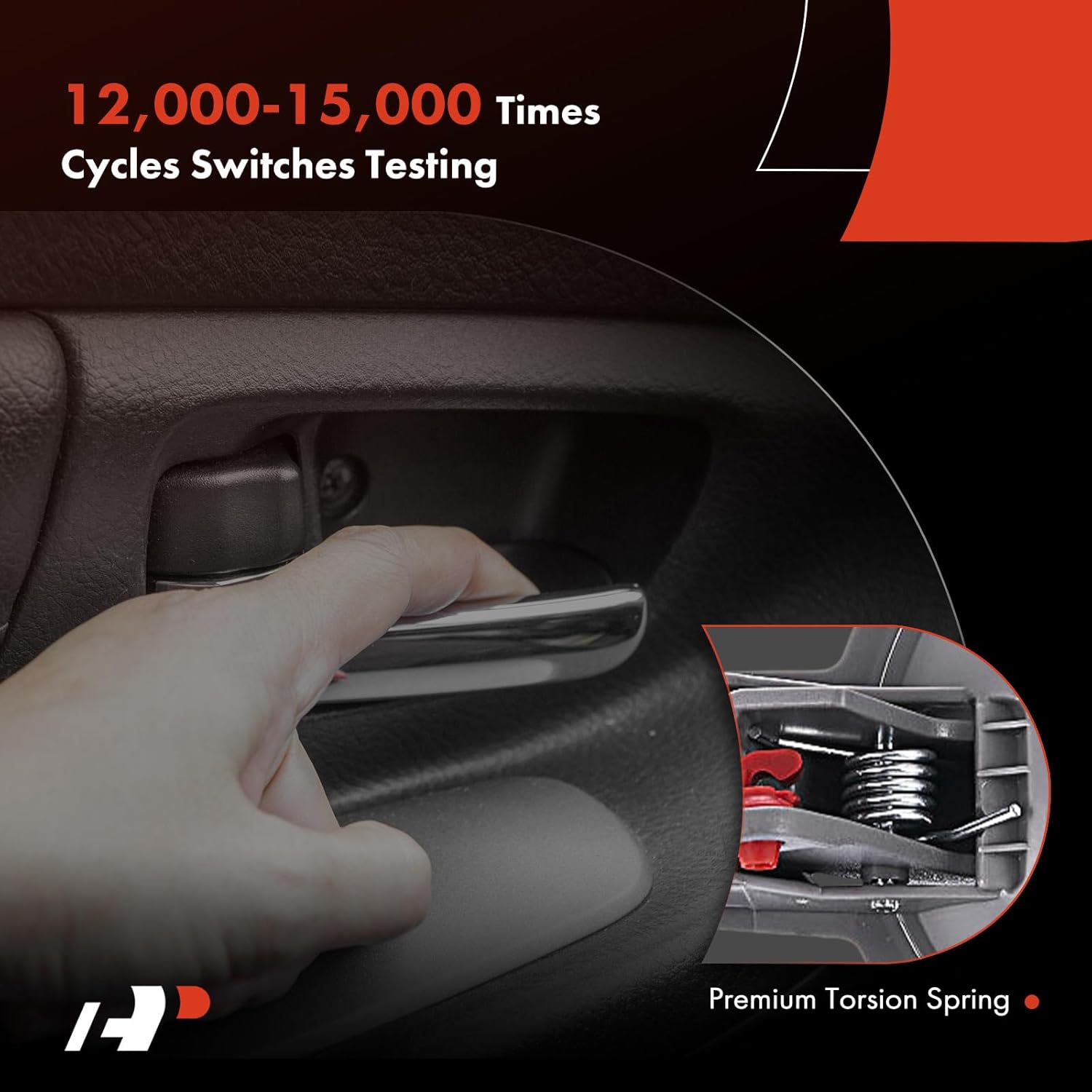 A-Premium Front Right Passenger Side Interior Door Handle Compatible with Dodge Avenger 2008 2009 2010, Gray, Replace# D21FV221DVAC, 1FU94XDBAB