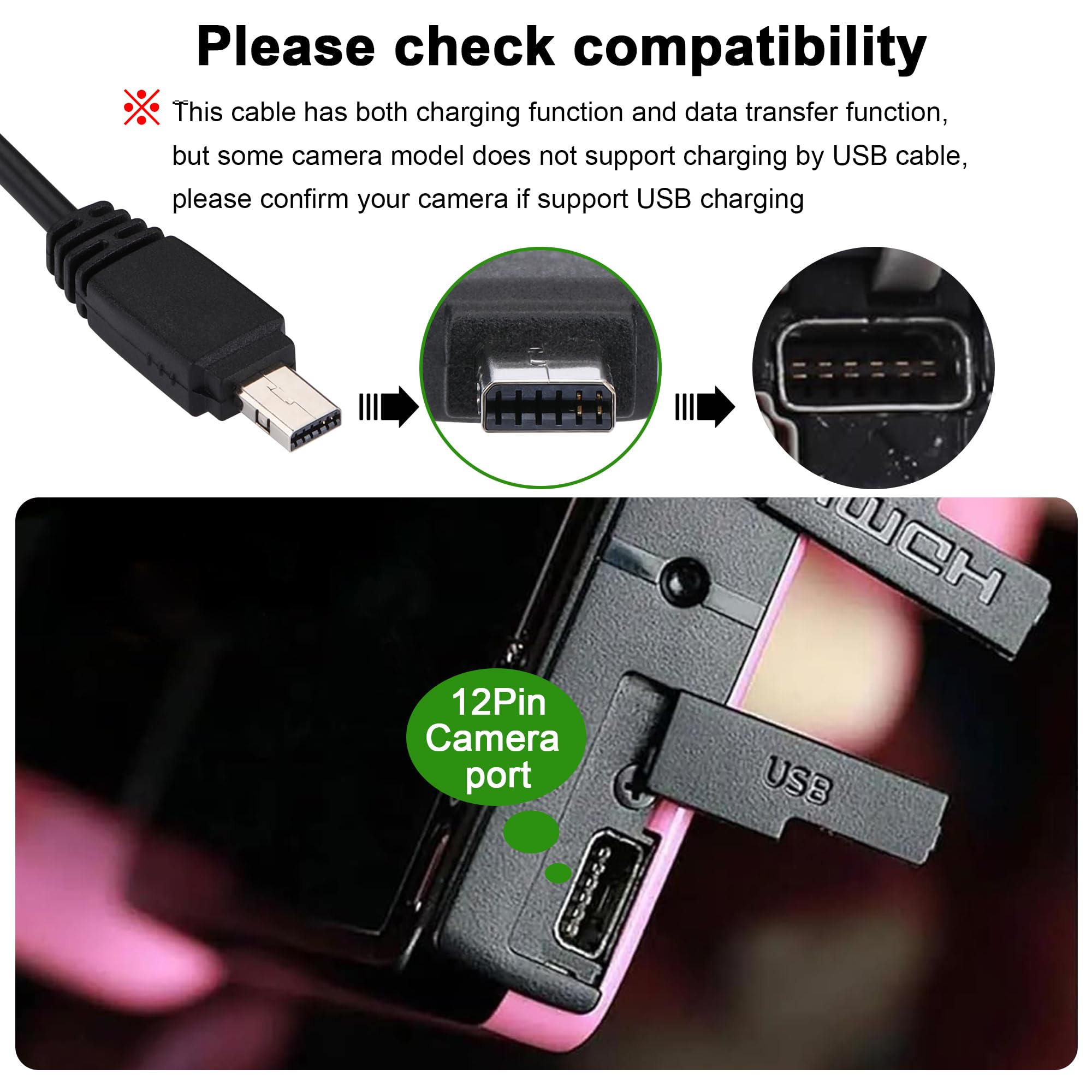 Amazon | myikenjoy USB ケーブル カシオ Exilim カメラ充電器対応