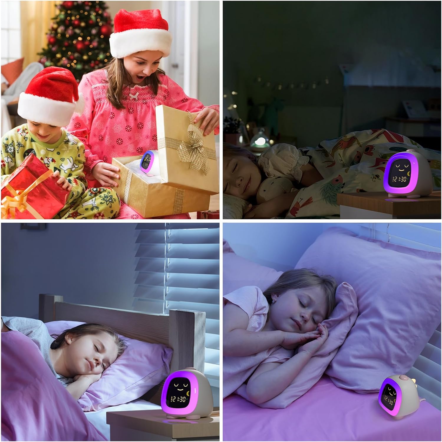 Alarm Clock for Kids, Kids Alarm Clock Ok to Wake Cute Night Light for Bedroom, Toddlers Sleep Training Clock Stay in Bed, Dinosaur Birthday Gift for Kids Boys Girls