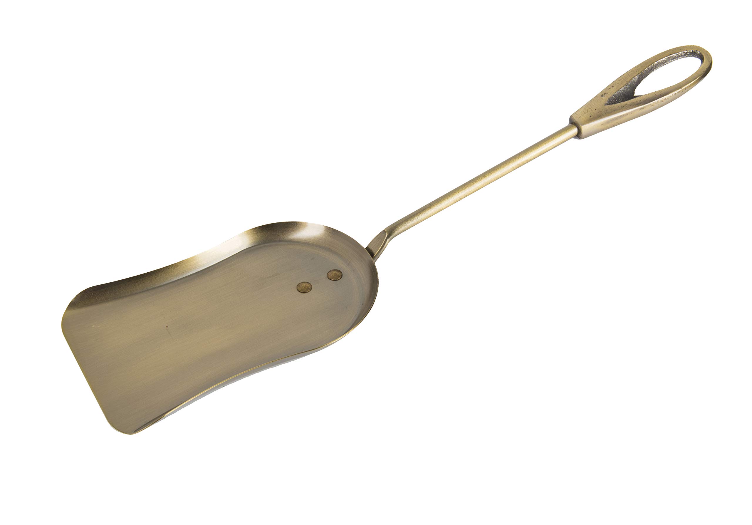 ADGO Ofengeschirr kamin Antique 21 x 19 cm, Höhe: 61 cm Kaminzubehör set Retro Kaminbesteck 5-teilig: Poker, Pinsel, Schaufel, Zange, Ständer, Farbe: Geschliffenes Gold