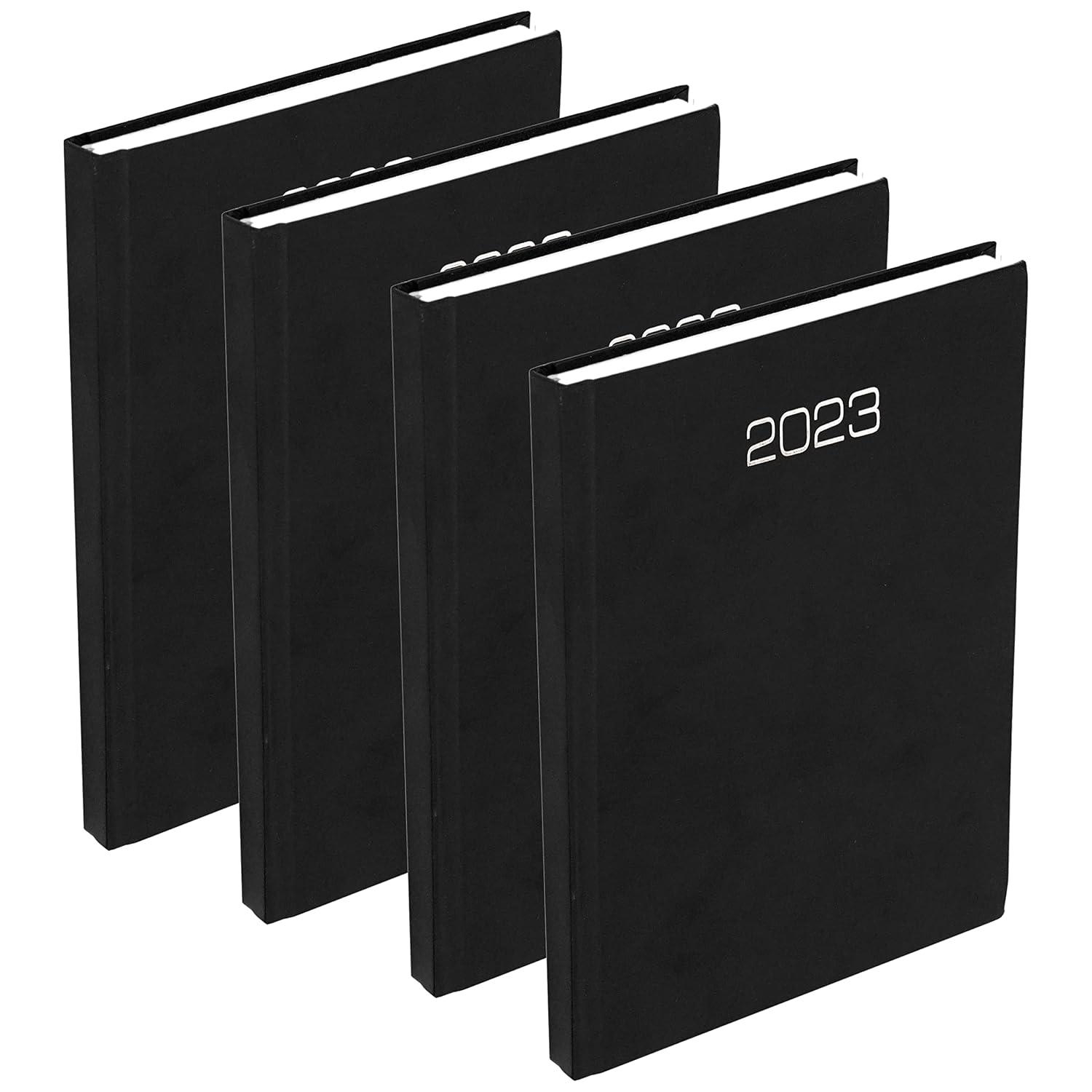 TULMAN 4 Pack B5 Size Hard Bound Journal Notebook Diary 2023 Executive