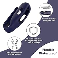 Vista 2 de Paquete de 4 fundas de clip compatibles con Fitbit Inspire 2/3, accesorio de cierre de clip de silicona suave