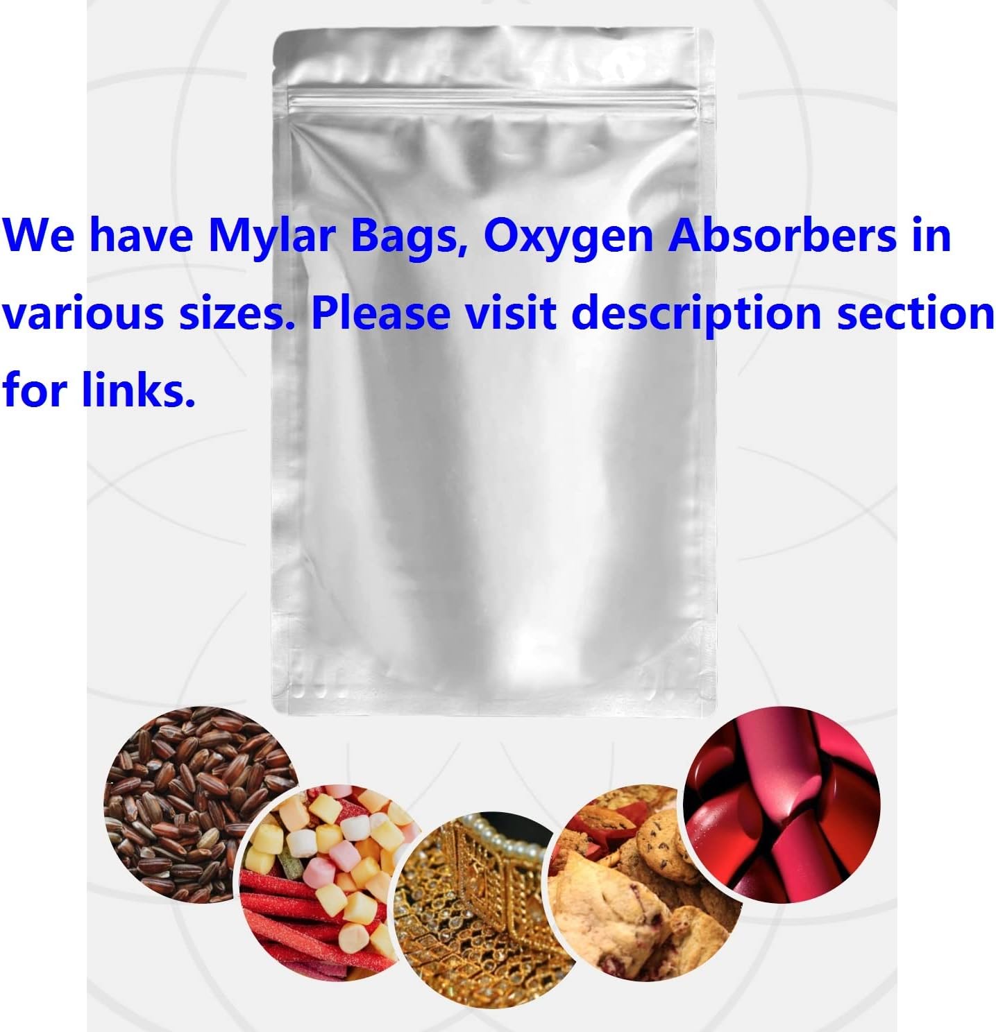 Buy Oxygen Absorbers For Food Storage 300cc ( 5 pcs in Vacuum Sealed