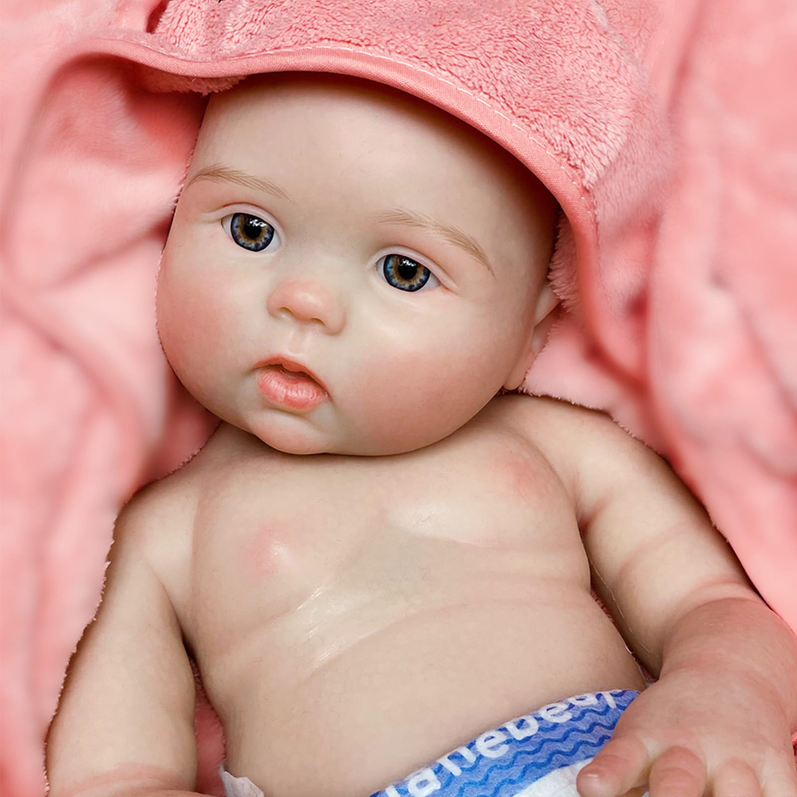 Sponsored Ad - Silicone Baby Dolls 18 Inch Realistic Newborn Baby Dolls,Baby Reborn Dolls Silicone Full Body Girl Not Vinyl