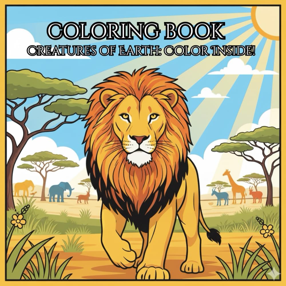 Creatures of Earth: Color Inside: Learn and Color: Animals from Land, Sky & Sea