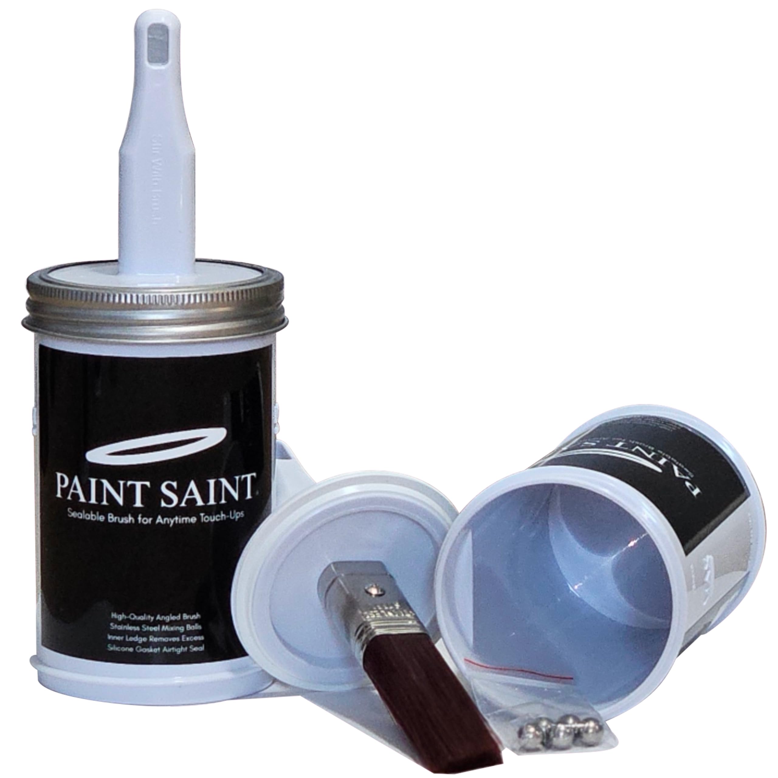 Paint Saint – Airtight Touch Up Paint Container with Built-In Brush | Mess-Free House Paint Storage | Quick, Satisfying Touch Ups | Perfect for Homeowners, DIY & Property Managers