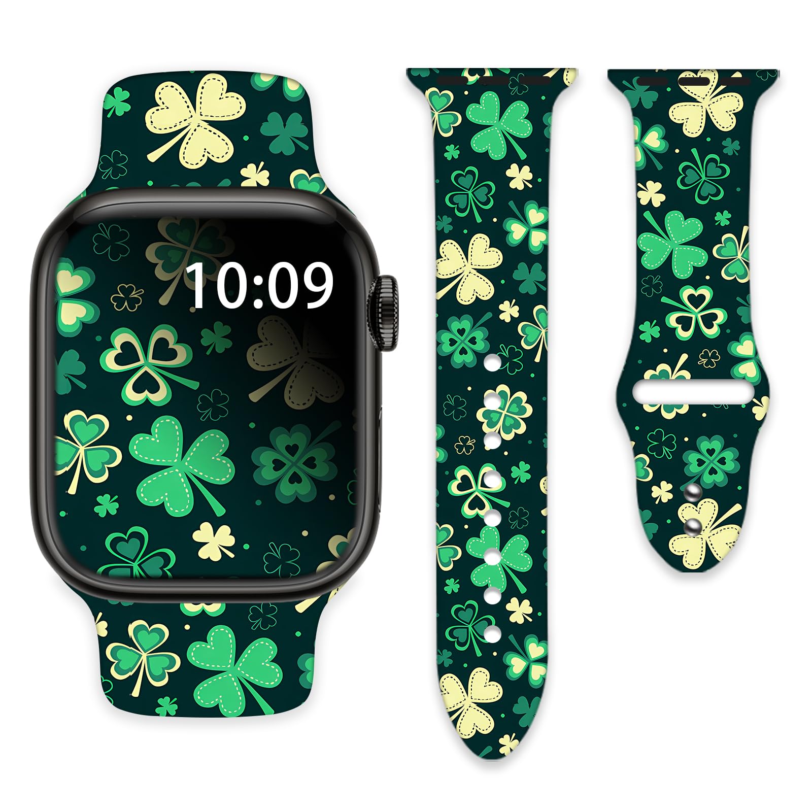 Watch Bands Compatible with Apple Watch 38mm 40mm 41mm 42mm 44mm 45mm 49mm for Women Men Silicone Wristbands Strap Replacement for IWatch Series SE 8