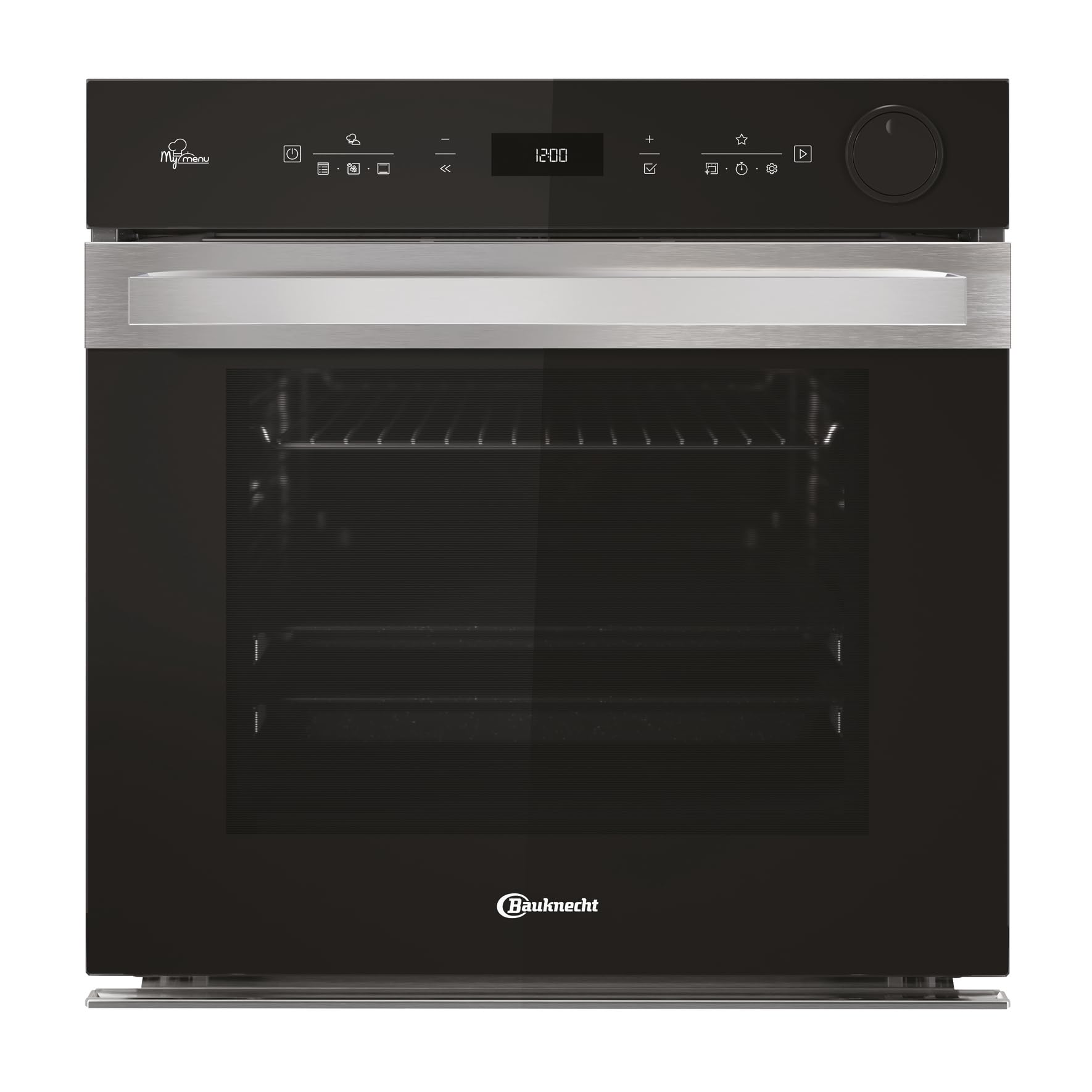 Bauknecht BIK5S DP8F2 ES Einbau Dampf-Backofen/Soft Steam/FlexiClean-Hydrolyse und-oder Pyrolyse/AirFry-Funktion inkl. Blech/Multiflow/MyMenu/ 2-fach Teilauszug/Energieklasse A+