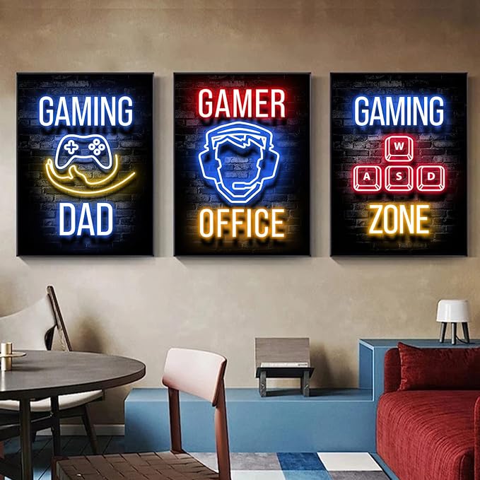 Game Canvas Wall Art Cool Gaming Posters Gamer Pictures