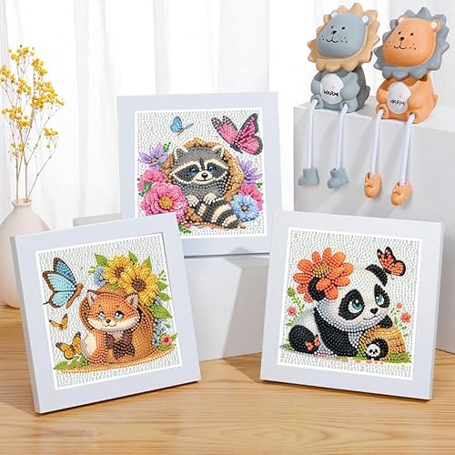 Miniatura 9 de Kits de arte de diamantes para niños  Paquete de 6 pinturas de arte de diamantes para niños  Artes y manualidades para niños de 8 a 12 años  Pintura