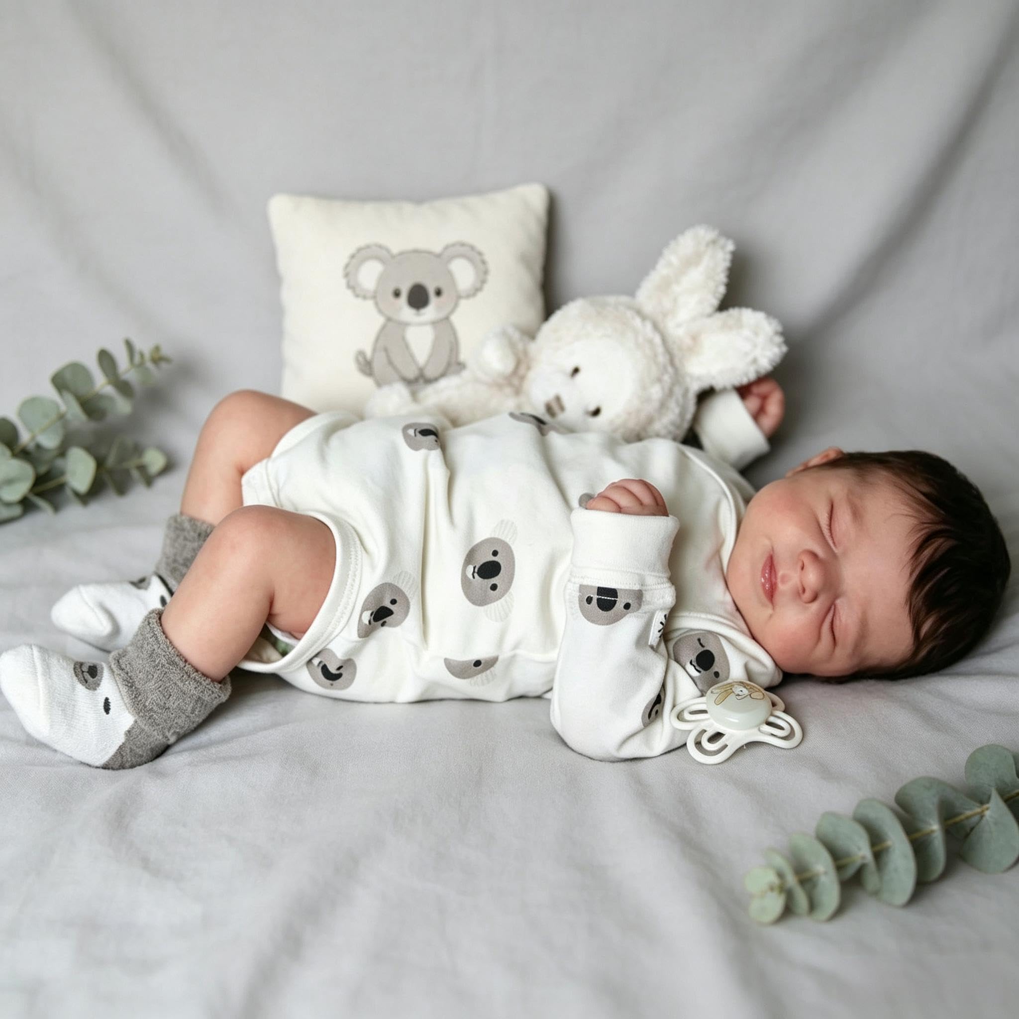 18 Zoll 45 cm Reborn Babypuppen Silikon Ganzkörper Weiches Vinyl, Realistische Babypuppe Junge, Lebensechte Neugeborene Baby Puppe, Handgemachte Real Life Reborn Puppen