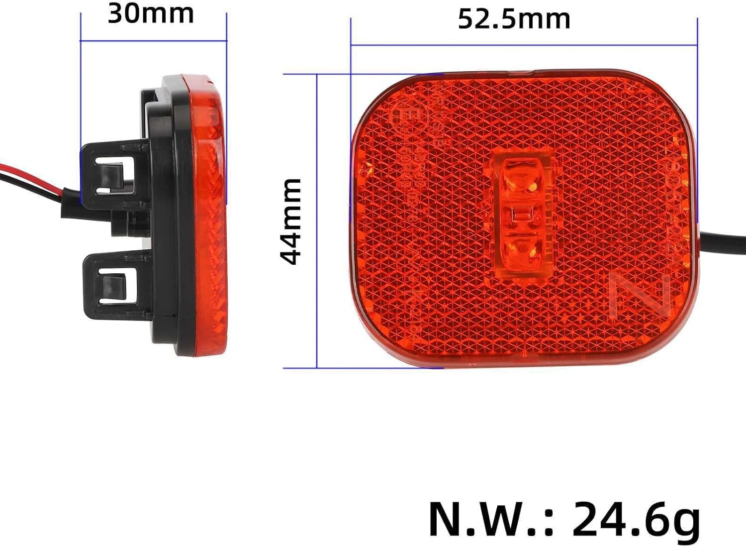 Garde-boue arrière pour scooter électrique Ninebto Max G2 avec pièces de feux arrière