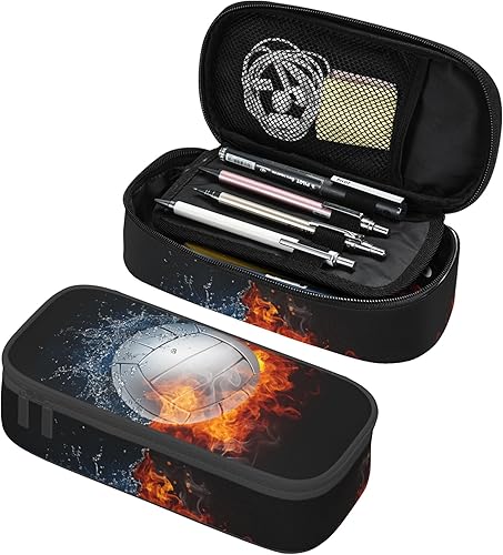 Miniatura 17 de Estuche para lápices para niños y niñas, estilo bandera de Estados Unidos, gran capacidad, negro, portátil, caja de lápices, papelería, escritorio,