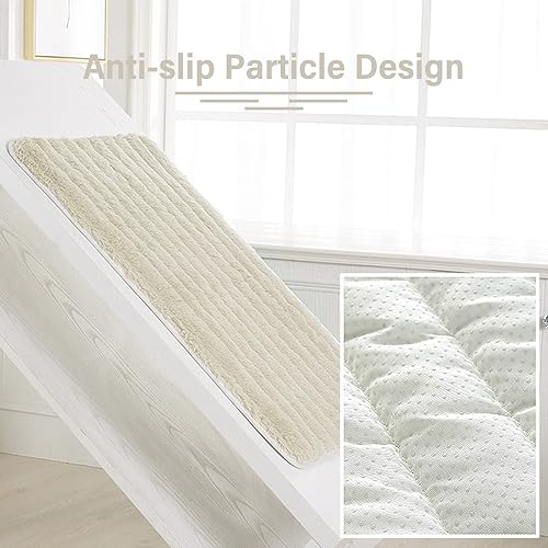 Miniatura 4 de Dxcaicc Cojín de asiento para ventana de bahía, para interiores, cojín de tatami de felpa corta, antideslizante, para ventana de bahía, para el