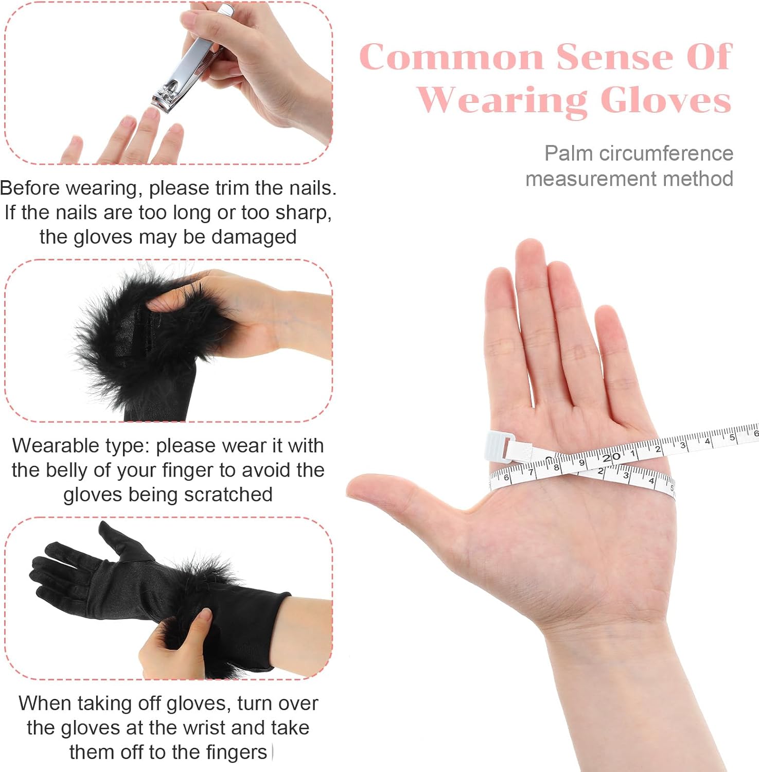 Elegant 1920s Style Long Satin Opera Gloves with Feather Trim, Stretchy Elbow-Length Evening Glove, Long Black Gloves for Wedding, Halloween, Costume Parties & Pageants - Image 4