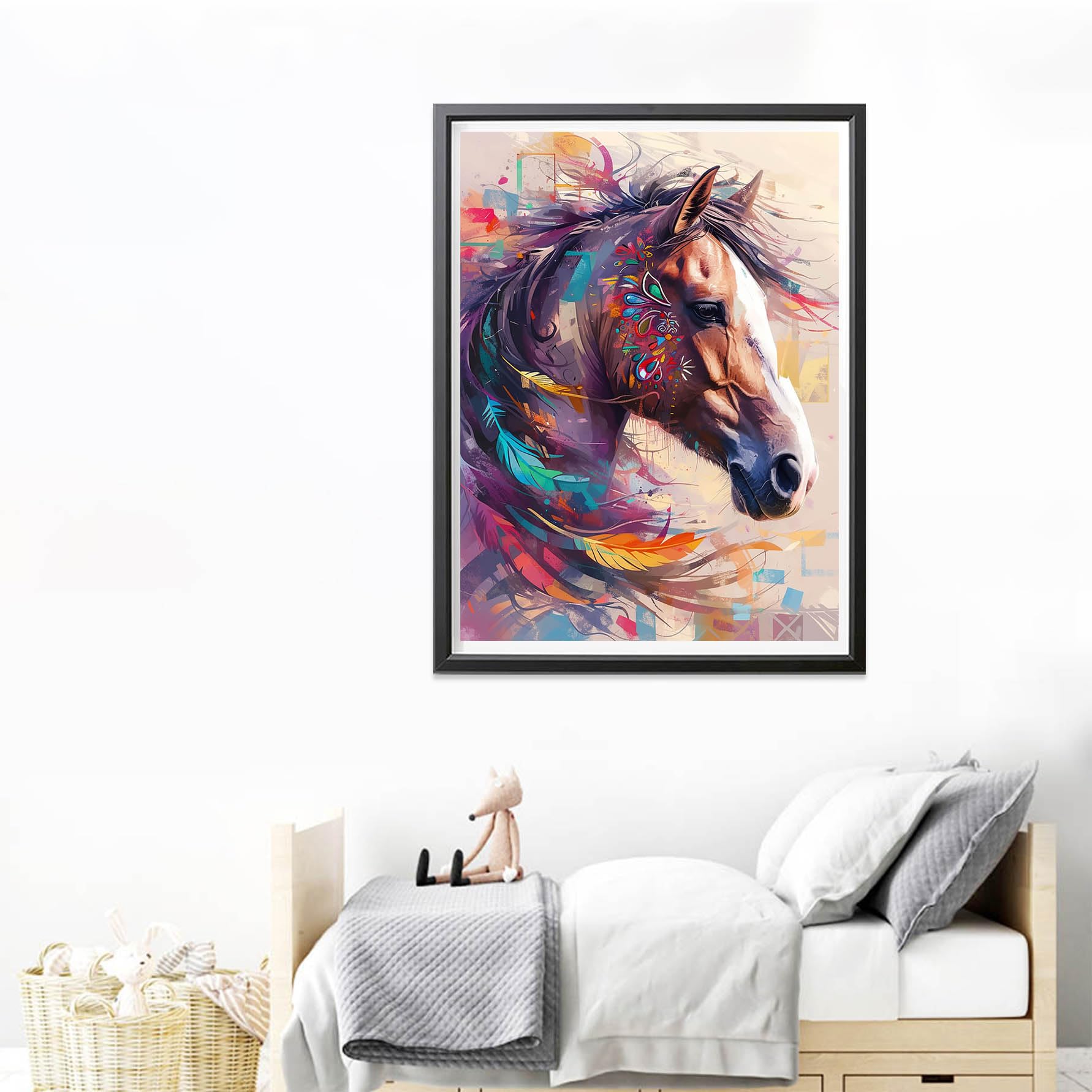 Yeerum 5D Diamond Painting Kit - Cavallo A Pieno Rettangolo, 30x40cm - Per Adulti E Principianti, Attività Creativa E Anti-Stress - 4
