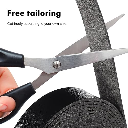 Miniatura 5 de EXCEART 3 correas de cuero, correa de piel sintética, tiras de cinturón de cuero con patrón de lichi, tiras de cinturón de cuero para envolver un