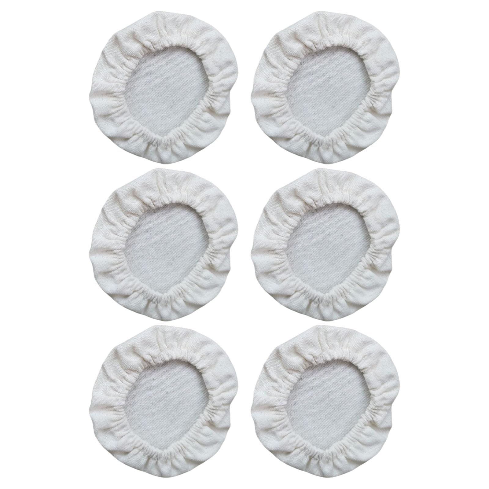HDOYTXXM 6pcs Elastic Dough Basket Covers Washable Cloth Caps for Fermentation Jars Breathable Sourdough Starter Jars Dustproof Jar