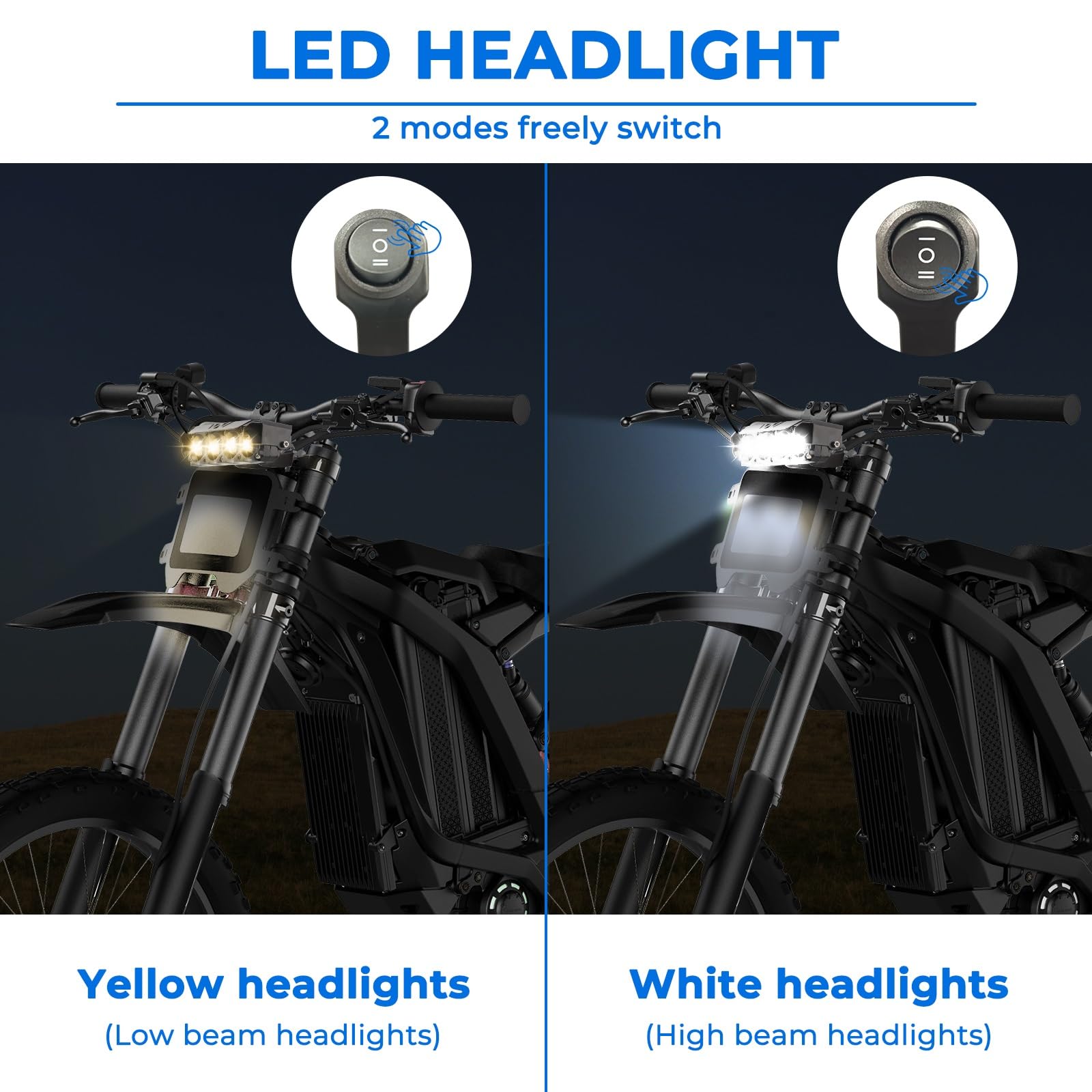 LED Fendinebbia Per Surron Per Segway X260 Faro Moto | Per Segway X260 Faro LED Moto Dirt Bike Kit Barra Faro Anteriore Plug N Play