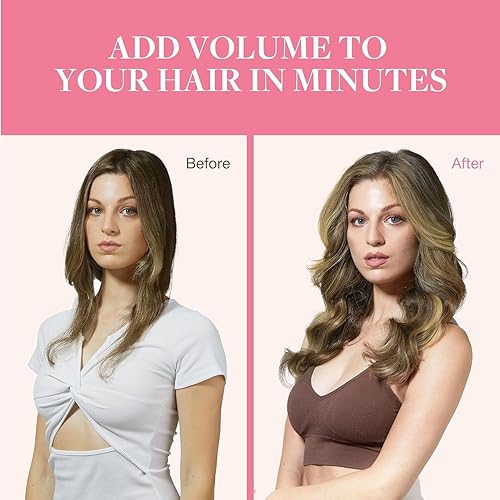 Miniatura 7 de GOO GOO Extensiones de cabello humano con alambre, color marrón nogal 38613 con castaño ceniza y rubio decolorado, balayage, 16 pulgadas, 4.23