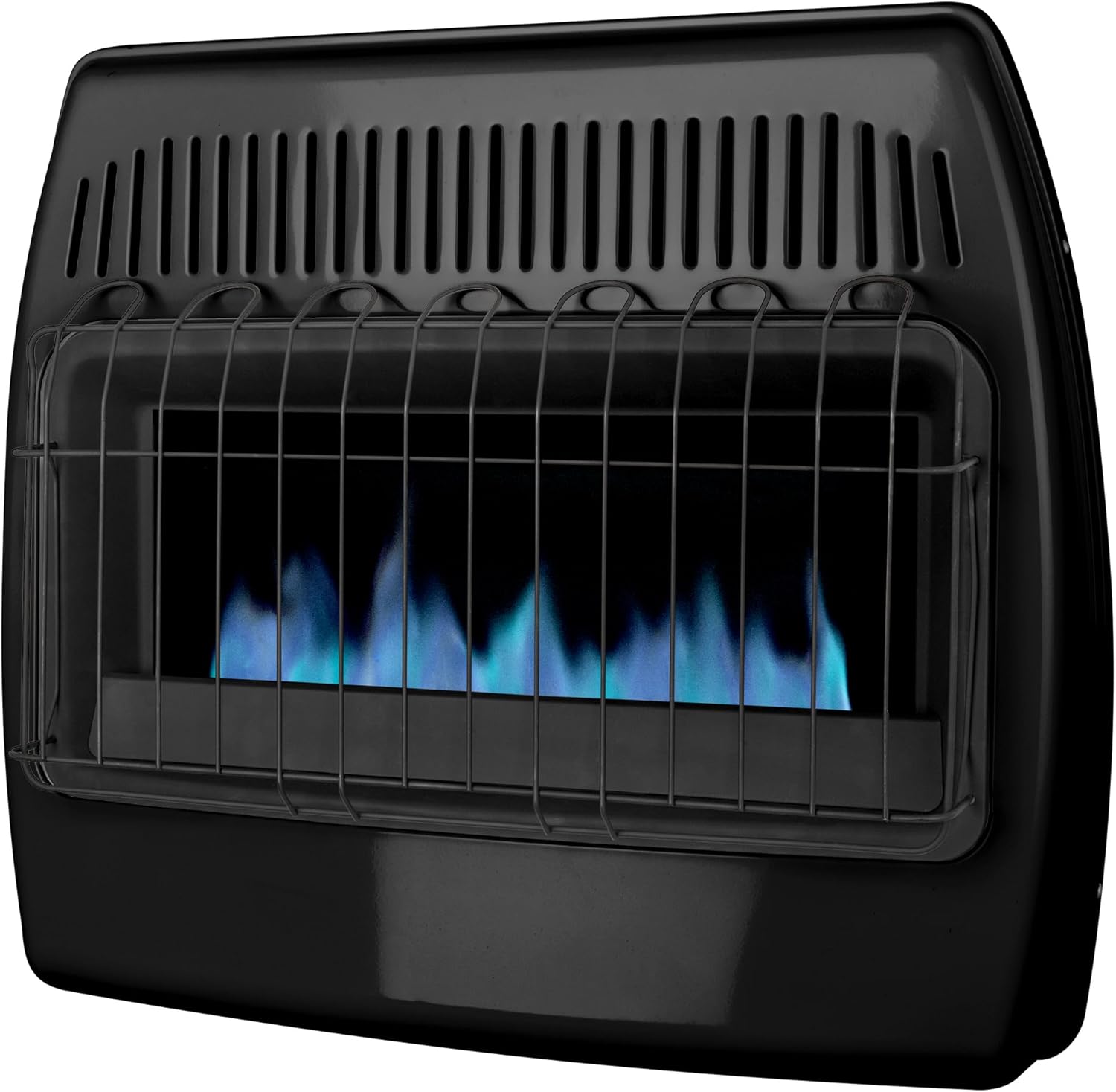 Dyna-Glo 30,000 BTU Blue Flame Thermostatic Garage Vent Free Wall Heater, Black