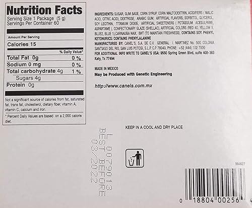 Miniatura 2 de Juego de 2 - Canels al por mayor goma de mascar 4 piezas fruta 60 unidades