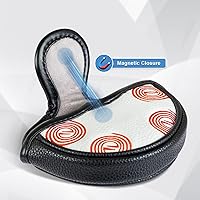 Vista 5 de Cubiertas para Cabeza de Palo de Golf Fundas para Putter Cubierta de Putter Mallet Cubierta de Putter Blade para Odyssey White Hot Pro Heel-Shaft