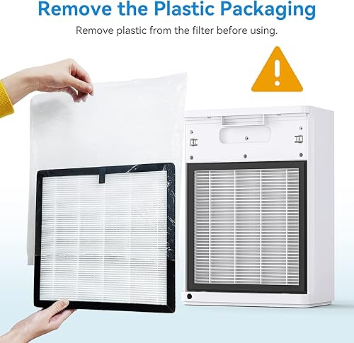 Miniatura 3 de Tailulu H13 True HEPA - Filtro de repuesto para purificador de aire HQZZ-260 con filtro 3 en 1 para filtro de habitación grande alergias polen humo