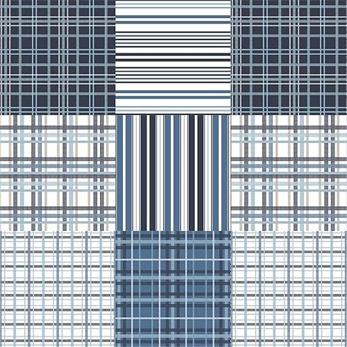 Miniatura 2 de Safdie & Co. 60503.3K.13 - Juego de edredón de 3 piezas Duncan K azul marino, tamaño King