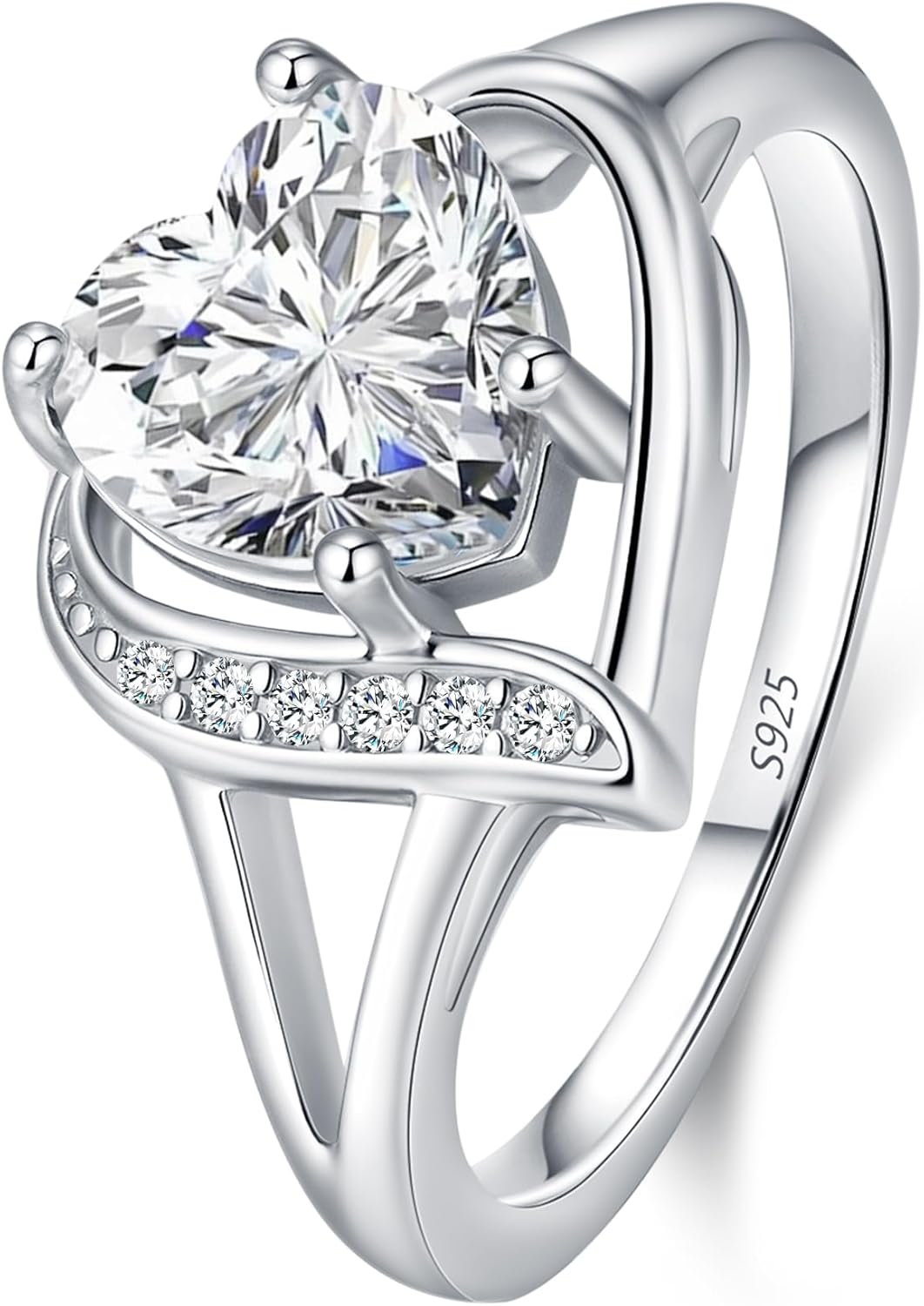 Engagement Rings for Women AAA+ Heart Cubic Zirconia Promise Rings for Her Birthstone Ring Womens Rings Black Gold Gothic Rings Promis Ring Wedding Rings Statement Rings for Women