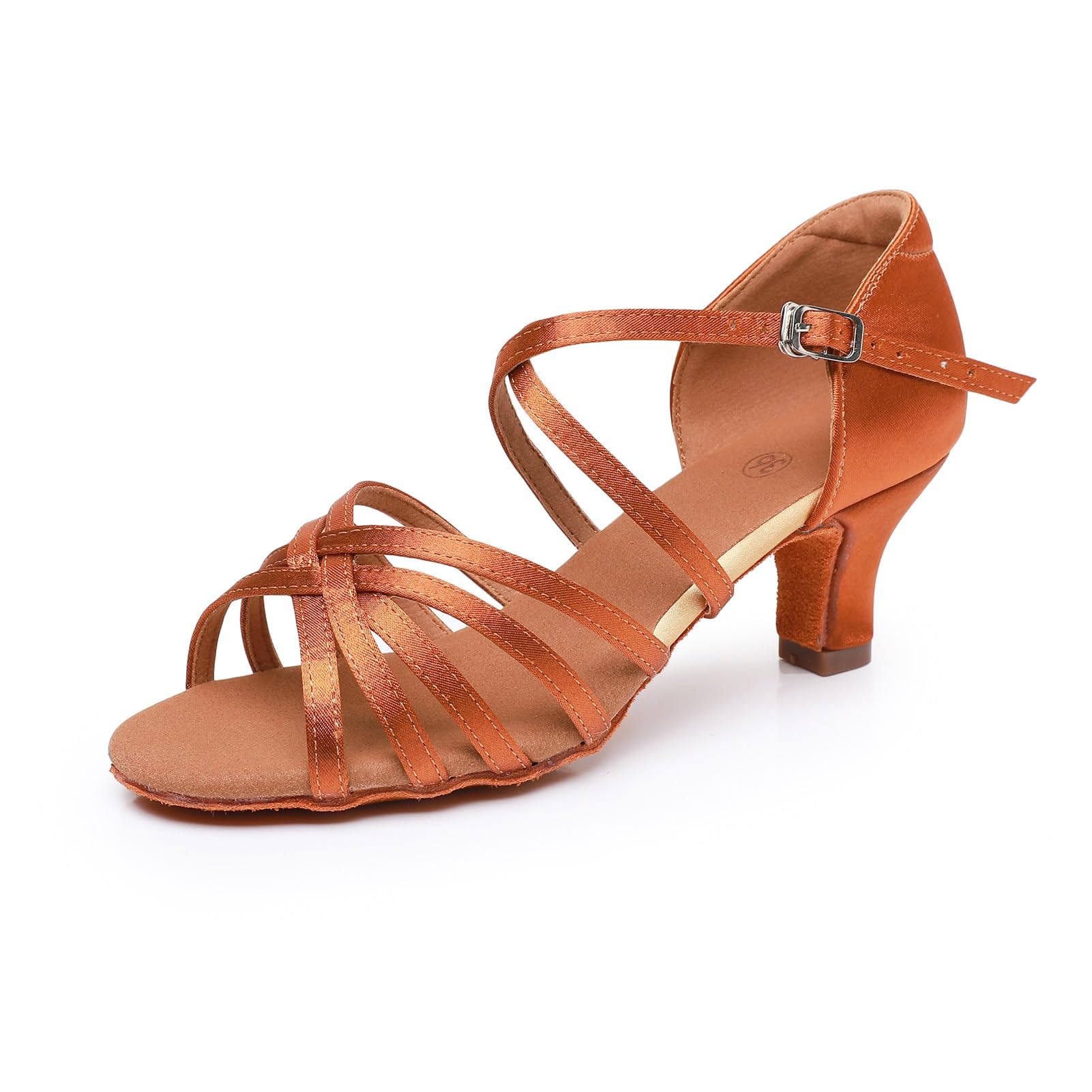 Rosefinch Scarpe da Ballo Latino per Le Donne Ballroom Party Dance Practice Performance Shoes Adatto per Latino, Salsa, Tango, Rumba, cha cha 5/7cm Tacco, 34-41EU